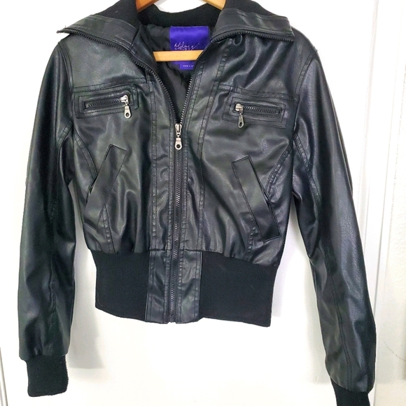 Miley Cyrus & Max Azria Jackets & Blazers - miley cyrus max azria Leather Jacket